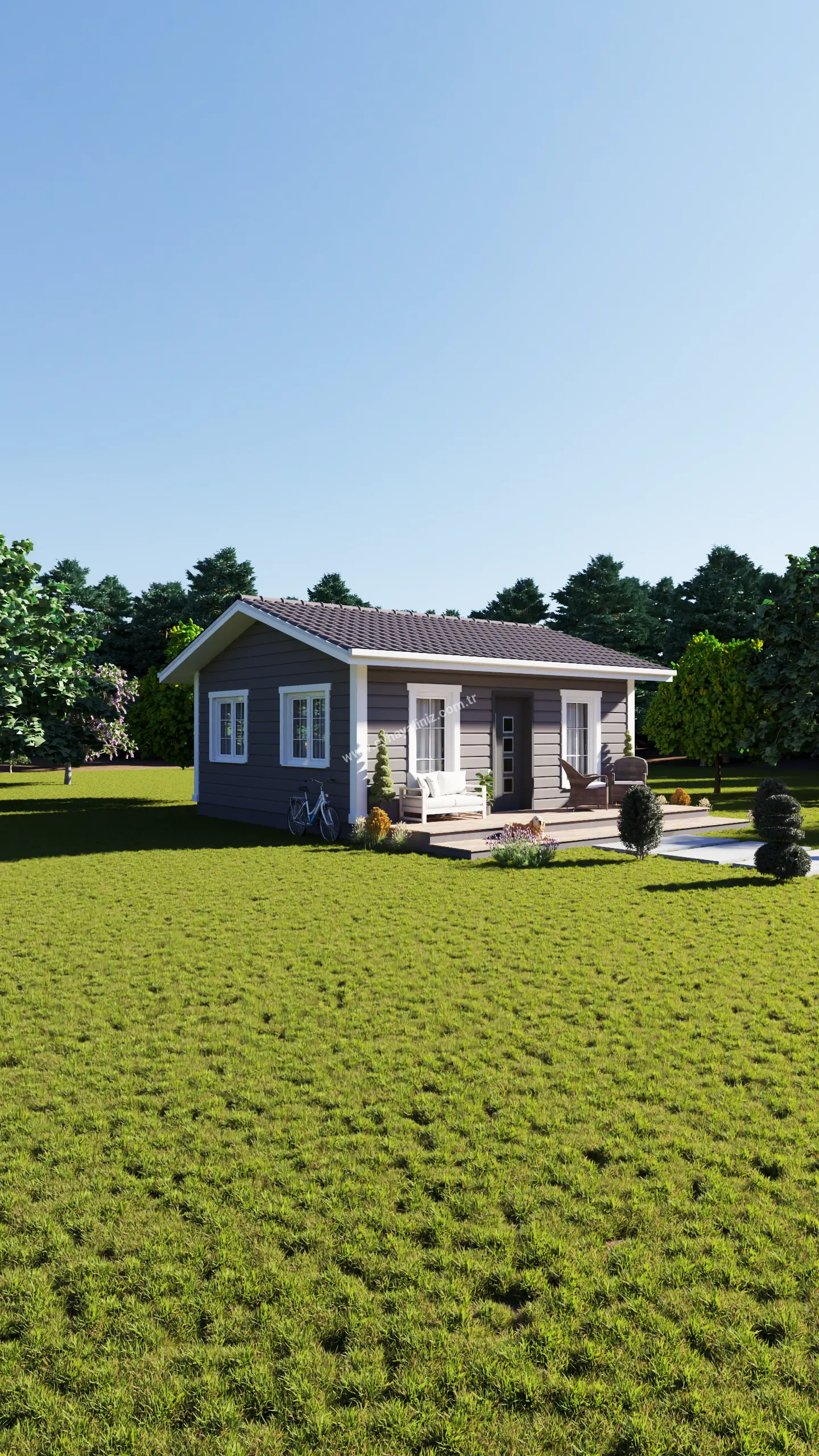 2+1 Müstakil Ev Planı